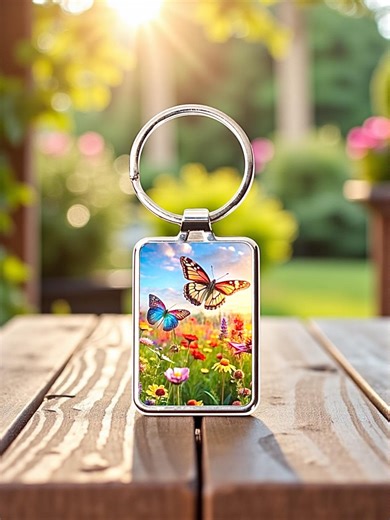 Butterfly Garden Collectible Keychain - Etsy