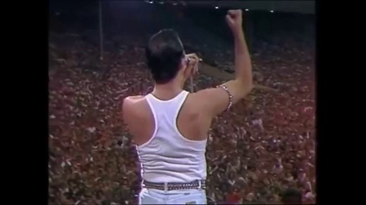 Freddie Mercury - Vocals With Crowd - Live Aid - 13 July 1985