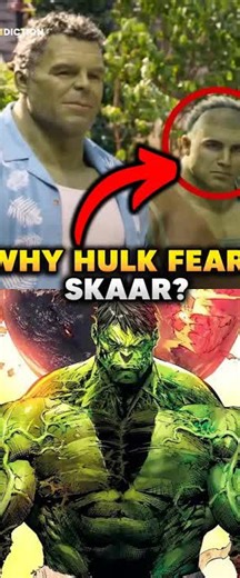 Why Hulk is terrified of his own son Skaar? #hulk #skaar #worldwarhulk