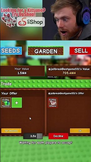 Trading huge pets in GAG! #gag #roblox #ugshop #gaming #pets #taitanic