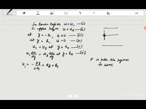 Fluid Dynamics: Flow of Two Immiscible Newtonian Fluids between Parallel Plates