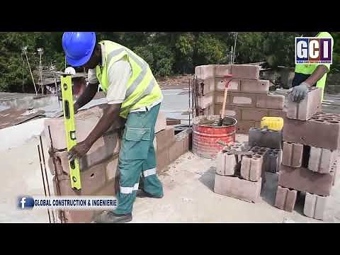 GCI: TRAÇAGE & DÉBUT DE LA MAÇONNERIE DE L'ÉLÉVATION DES APPARTEMENTS R+1 A BANDAL