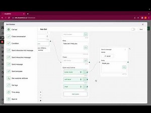 How to use send interactive message as an action in custom bot.