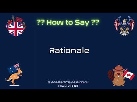 💡 📚 How to Pronounce rationale? (CORRECTLY) | Pronunciation Planet