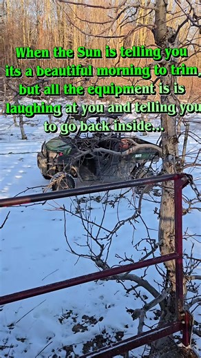 When the equipment tells you youre dumb.... Back to the shop till the sun comes up a bit more.. #applefarmingNY #applesareyearround #farmmama #farmlife #anappleadaykeepsthedoctoraway