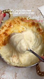 Puré de yuca con queso, una receta de nuestra amiga Marta - Recipes & London eats, miembro del club de creadores de Chefclub. | Chefclub España
