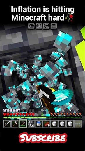 Minecraft inflation is hitting hard 🥀 #minecraft #gaming #shorts