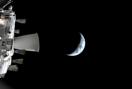 Watch live views of Earth and the Moon from NASA's Artemis II spacecraft as it zooms through space | BBC Sky at Night Magazine