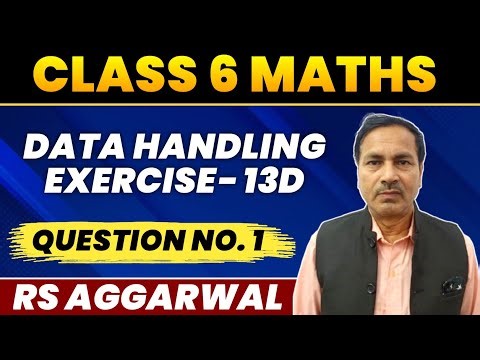 Exercise 13D Question no. 1। Class 6 Maths। Data Handling। RS Aggarwal