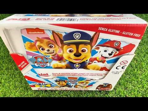 24 Paw Patrol Surprise Eggs! Full Box Zaini Chocolate Unboxing - Pipo Candy. Full Video 1to14 Part