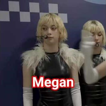 Megan blonde hair in pinky up music video #katseye #daniela #lararaj #sophia #megan #manon #yoonchae