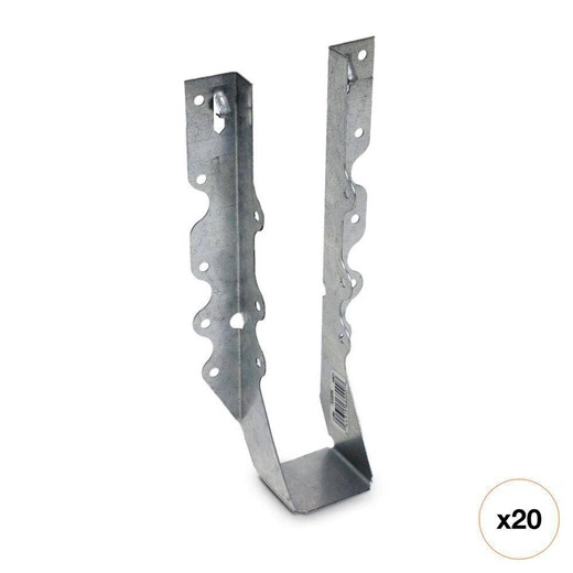 Simpson Strong-Tie LU Galvanized Face-Mount Joist Hanger for 2x10 Nominal Lumber - The Home Depot
