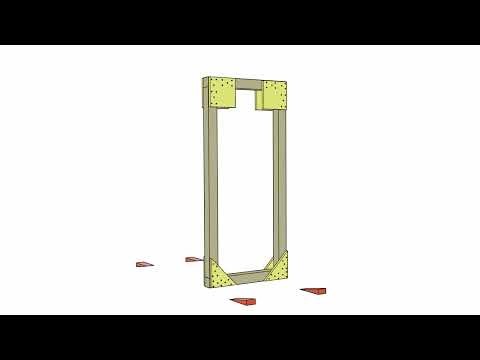 07. PREFABRIKOVANÁ OKENNÍ/DVEŘNÍ – PODPĚRA, postup instalace sestavy