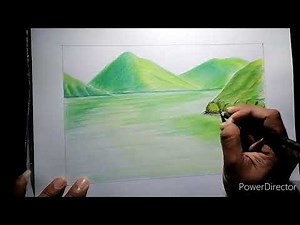 How to Draw a Simple Colored Pencil Landscape | Step-by-Step Art Tutorial"