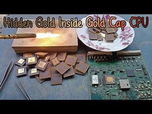 How to Remove Gold Cap and Silicon Chips from Ceramic CPUs | Hidden Gold Recovery