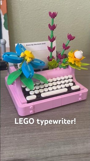 Typewriter LEGO set ⌨️🩷Speed build #lego #typewriter #building #legocreator