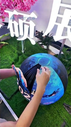LED Spherical Screen Installation Module. #ledscreen #leddisplay #shorts #apexls