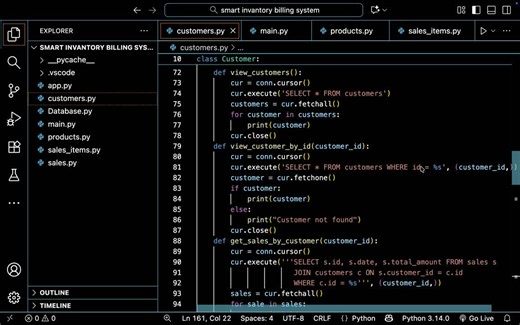 #python #postgresql #sql #psycopg2 #backenddevelopment #database #softwaredevelopment #programming #coding #crud #inventorymanagement #buildinpublic #learninginpublic #developer #computerscience… | Yashodip Borase