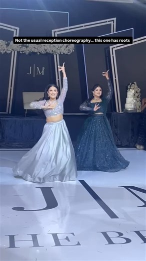 Wedding Architect on Instagram: "There’s something so beautiful about blending tradition into a modern reception night 💙✨ The bride and her best friend brought a piece of their heritage to the stage — graceful, timeless, and full of meaning. Moments like these remind us why culture will always have a place in every celebration 👏 #Crystalevents #IndianWeddingCanada #TorontoIndianWedding #GTAIndianWeddings #SouthAsianWeddingCanada #IndianWeddingPlanner #DesiWeddingPlanner #TorontoWeddingPlanner 