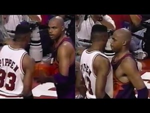 Charles Barkley vs Scottie Pippen Heated Moments 1993-94
