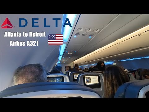 The Delta Air Lines Experience: Airbus A321 Economy from Atlanta to Detroit