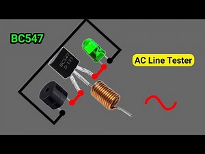Non Contact AC Voltage Tester Using BC547 | AC Line Detector Circuit