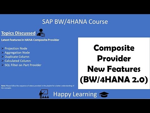 40. Latest Features in HANA Composite Provider (BW/4HANA 2.0)