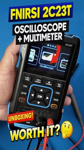 FNIRSI 2C23T Unboxing – Oscilloscope + Multimeter! Worth It?