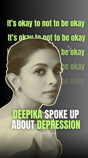 Geet Care on Instagram: "Even the brightest stars can struggle in the dark. Deepika Padukone didn’t hide her pain—she chose to speak up. Let her story remind us: it’s okay to not be okay. 💙 #MentalHealthAwareness#stopthestigma #DeepikaPadukone #BreakTheStigma"#breakthesilence #supporteachother #healingtogether #mentalhealthawarenessmonth"