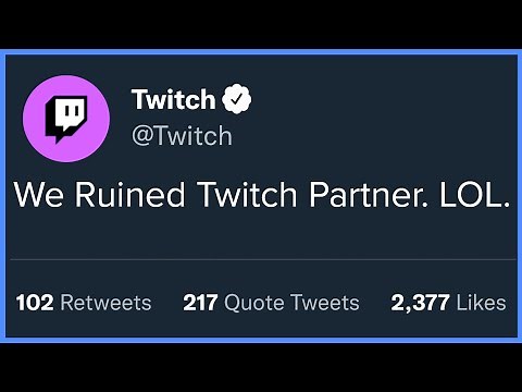 Why Becoming A Twitch Partner Means NOTHING