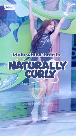 Idols whose hair is Naturally Curly♥️#kpop #straykids #katseye #enhypen #newjeans #illit #bts #fyp