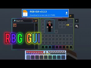RGB GUI And XP Bar For Minecraft PE 1.21+