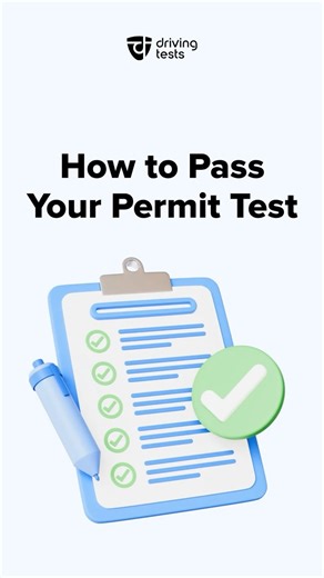 Driving-Tests.org: DMV Permit & License Practice on Instagram: "Studying for your permit test? Here’s how to pass it - without the stress. ✅ Real tips ✅ No shortcuts ✅ Just smart study habits that work  Pro tip: Practice tests are your best friend."