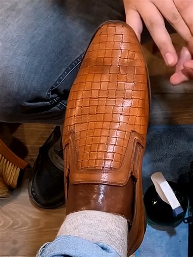 ASMR Shoe Shine Experience for Relaxation