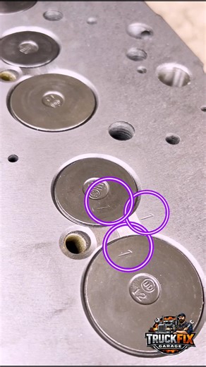 Cylinder Head Stamping ASMR 🔨 #truck #engine #mechanic #valve #trending #viral #skills #tools #short