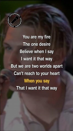I Want It That Way (Music Video with Lyrics) Backstreet Boys #shorts #musicvideo