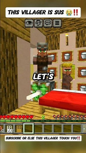 This Villager is Sus in Minecraft