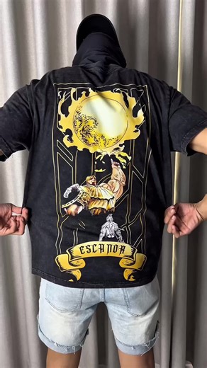 Escanor “The One” — peak sun god energy turned into unstoppable anime streetwear. ☀️🔥 Double printed, acid washed, oversized — built for true Seven Deadly Sins elites. #Escanor #SevenDeadlySins #AnimeStreetwear #viral #trending