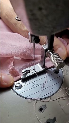 how to rolled hem a Chiffon dress