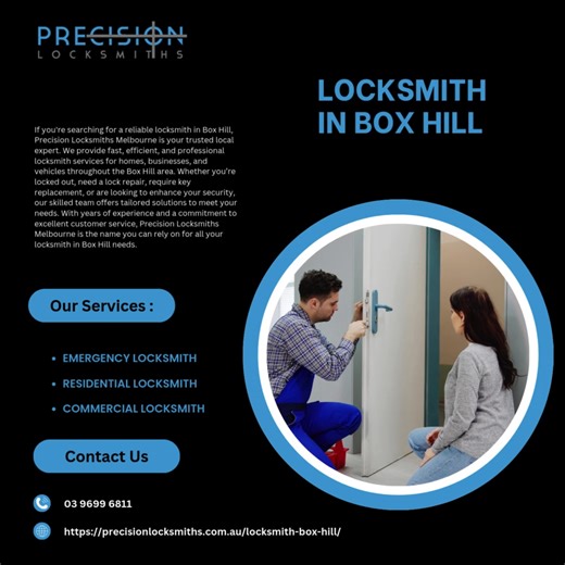 Professional and Trusted Locksmith Services in Box Hill – Your Local Security Experts