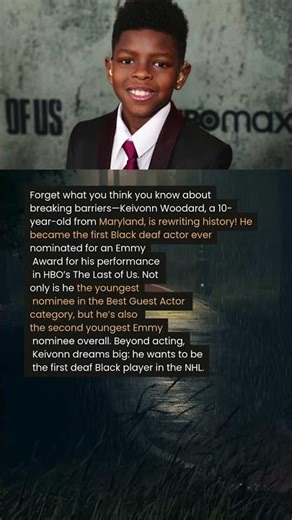 Keivonn Woodard Becomes First Black Deaf Actor Nominated for an Emmy