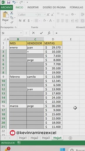 cómo rellenar espacios en blanco en excel rápido y fácil | truco para ahorrar tiempo #shortsviral