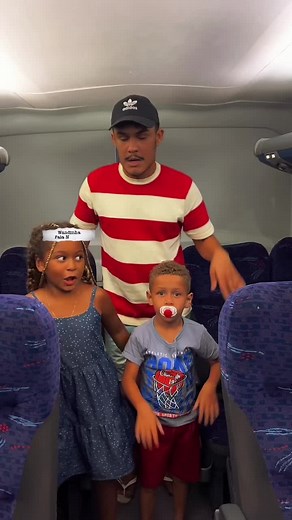 Playful Moments on a Bus with Kids and Adult