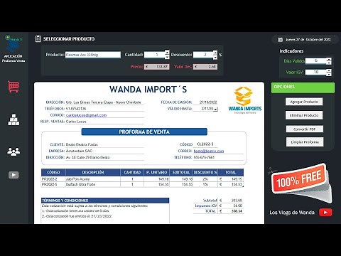 Plantilla de cotización de ventas hecho en Microsoft Excel