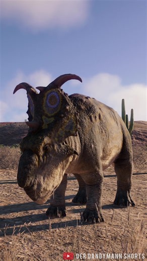 Pachyrhinosaurus Roaring and Shaking Head in Jurassic World Evolution 2