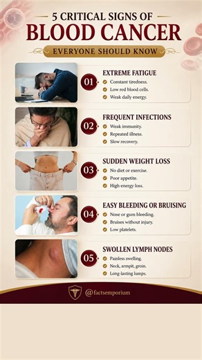Top 5 Signs of Blood Cancer | You Should Never Overlook #healthylifestyle #healthtips