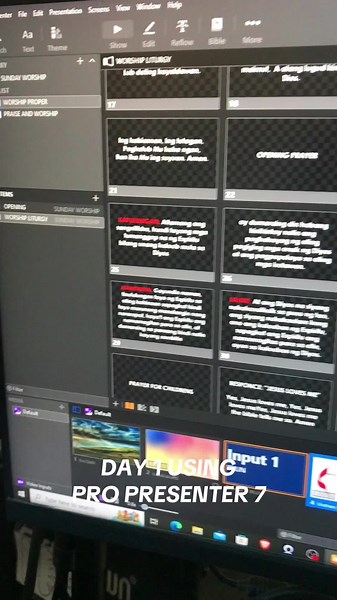 1st Sunday | Day 1 using ProPresenter 7 in our church🤍 - TYL #propresenter7 #churchtiktok #techteam #churchtechteam #multimediasetup #multimediaministry #fyp #fypシ゚viral #mediateam #churchmediateam
