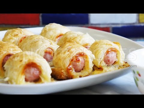 Easy Cheesy Hot Dog Crescent Roll Appetizers Recipe || Uncut Recipes