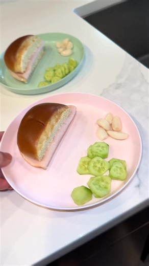 Sandwich, cucumber & their favorite… pickled garlic 🥪🥒🧄 #kidsoftiktok #food #fypシ゚ | Ruby Anderson