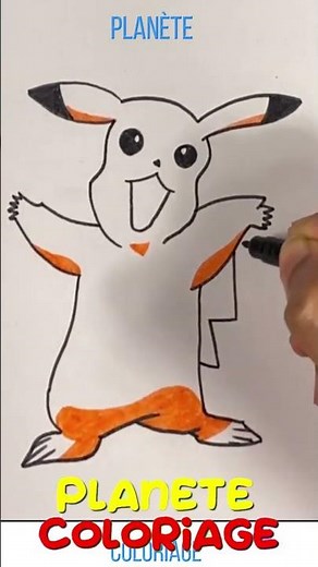 APPRENDRE À DESSINER ET COLORIER UN PIKACHU